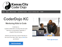 Tablet Screenshot of coderdojokc.com
